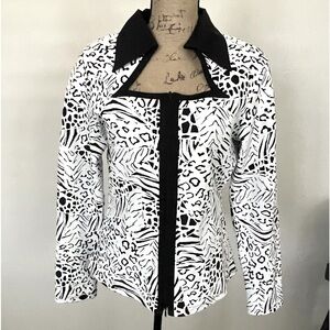 Stera Zipper Blouse Jacket, Sz L